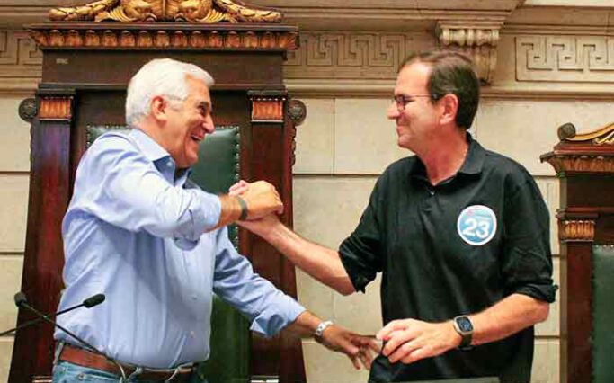 Comte Bittencourt e Eduardo Paes