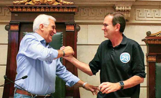 Comte Bittencourt e Eduardo Paes