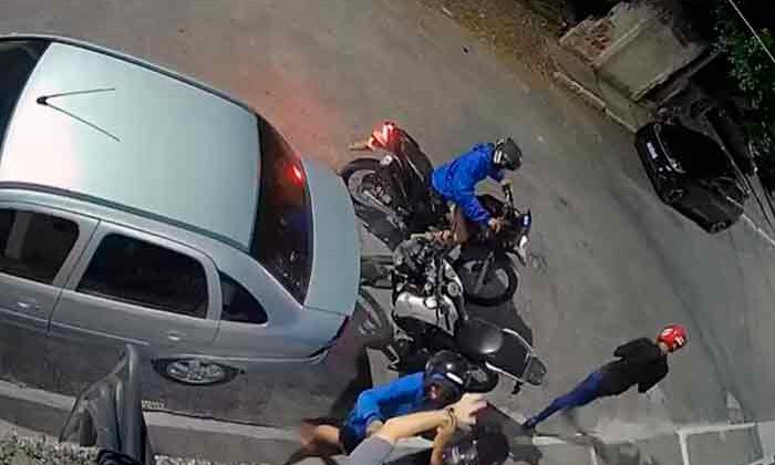 Câmera flagra assalto em São Gonçalo