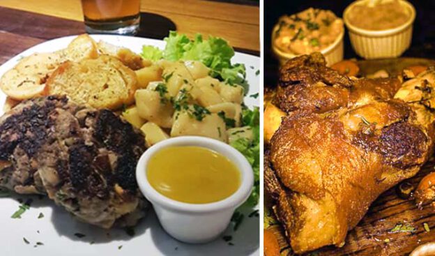 frikadelle e costela de porco