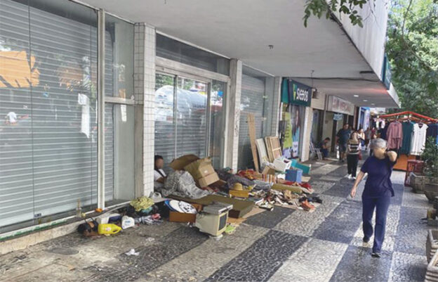 Moradores de rua em Icaraí, Niterói