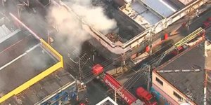 Incêndio destroi cinco lojas no Centro de Niteroi