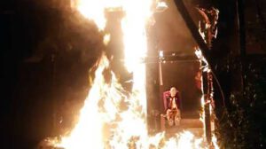 incêndio no teatro