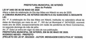 lei dia das mães