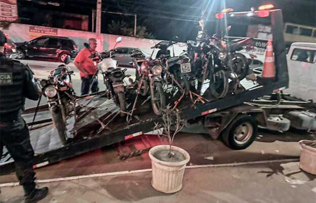 Motos apreendidas pelo 12° BPM, Niterói