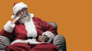 Papai Noel cansado
