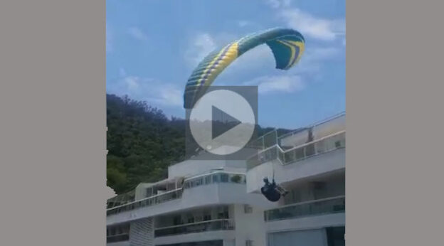 parapente cai em Charitas