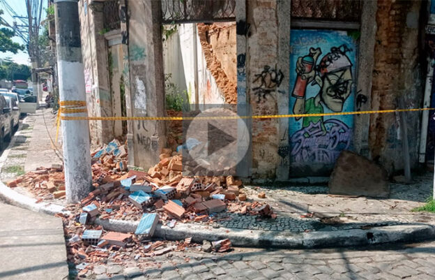 prédio desaba em Niterói