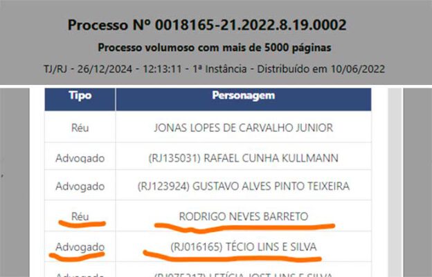 processo 1a Vara Criminal de Niterói