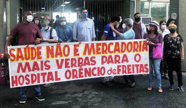 Orêncio de Freitas protesta