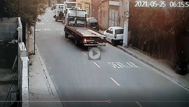 ladrões usam reboques