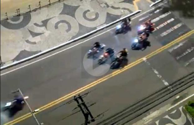 Rolezinho de motoqueiros em Icaraí, Niterói