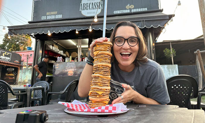 Suzanne Malta e o hambúrguer de 30 carnes
