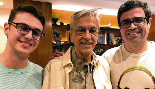 tito Guedes, Caetano Veloso e Luiz Felipe Carneiro