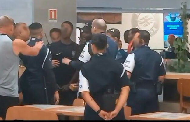 tumulto no Plaza Niterói